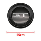 150mm Car Rear Trunk Emblem For Ford Mustang Tire Style ABS Badge 5.0 Roush Shelby GT500 Cobra Laguna Auto Tuning Accessories