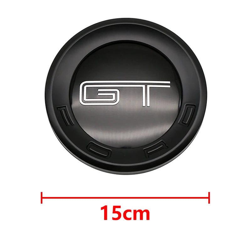 150mm Car Rear Trunk Emblem For Ford Mustang Tire Style ABS Badge 5.0 Roush Shelby GT500 Cobra Laguna Auto Tuning Accessories