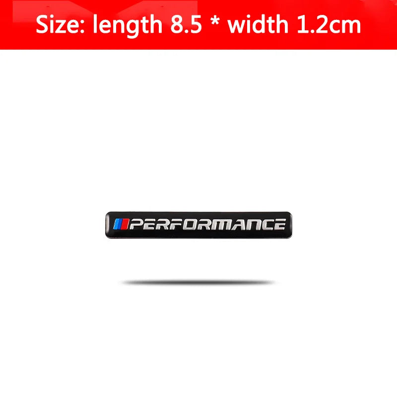 3D Aluminum Car Styling Sticker Body Trunk Decoration Decal Emblem For BMW M Sports Performance E46 E90 E60 F20 X1 X2 X3 F10 F30