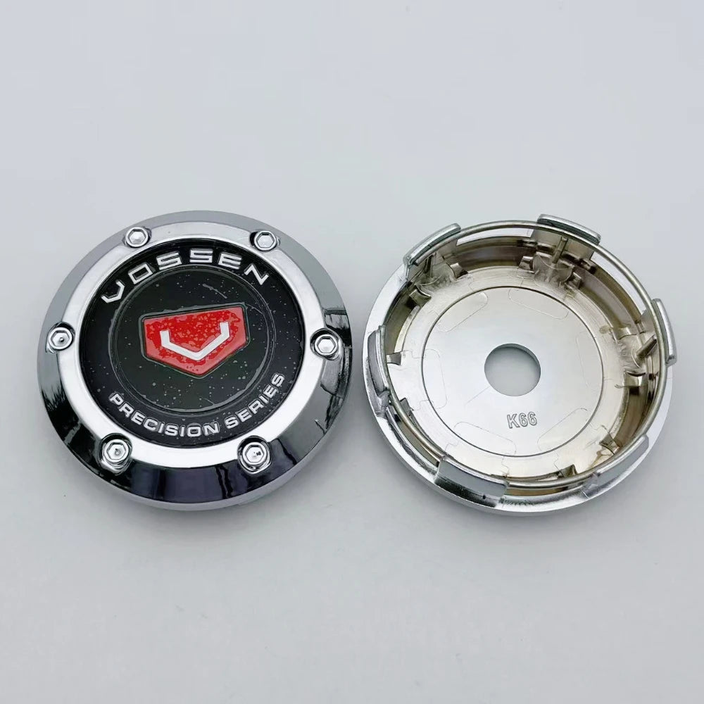 4pcs/Set 66MM 62MM VOSSEN Logo Emblem Badge Car Wheel Center Caps Rim Hubcap Wheel Hub Center Dust Cover Replace Car Accessories