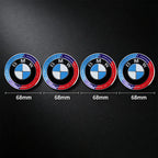 4Pcs 56/68mm Wheel Center Caps Emblem Badge For BMW 50th Anniversary E90 E60 F10 F20 G20 G30 E53 E85 E70 E84 F48 1/3/5/7 Series