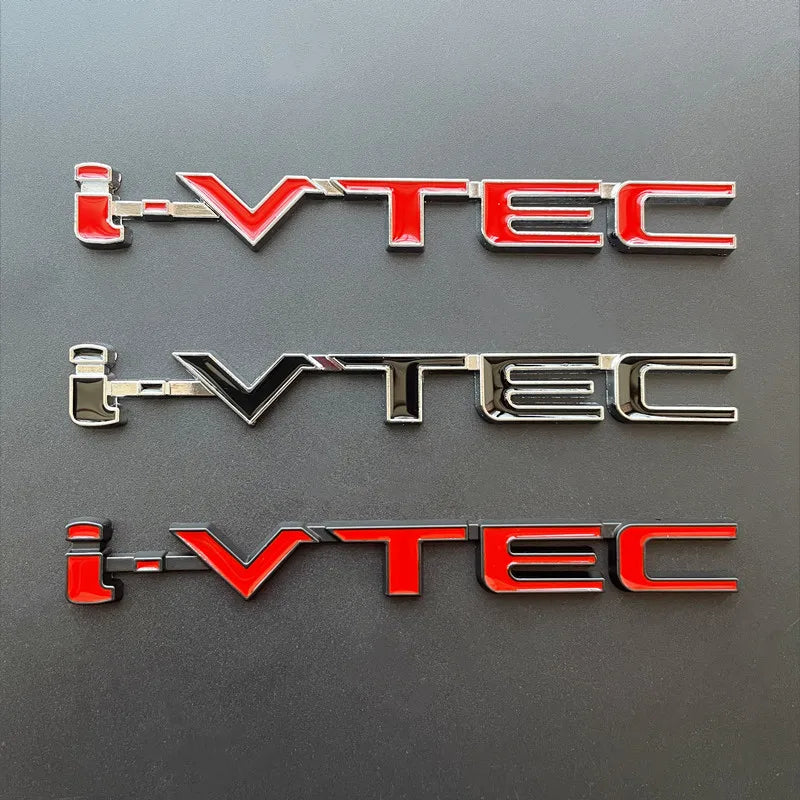 3D Metal Car Letters I VTEC Sticker For Honda City Civic Accord Jazz CRV Trunk Badge I VTEC Emblem IVTEC Logo  Accessories