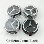 Car silver Red 4pcs 75mm Wheel Center Hub Caps 4Pcs For Mercedes Benz AMG A0004000900 W212 W205 W204 W211 W213 Accessories