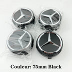 Car silver Red 4pcs 75mm Wheel Center Hub Caps 4Pcs For Mercedes Benz AMG A0004000900 W212 W205 W204 W211 W213 Accessories