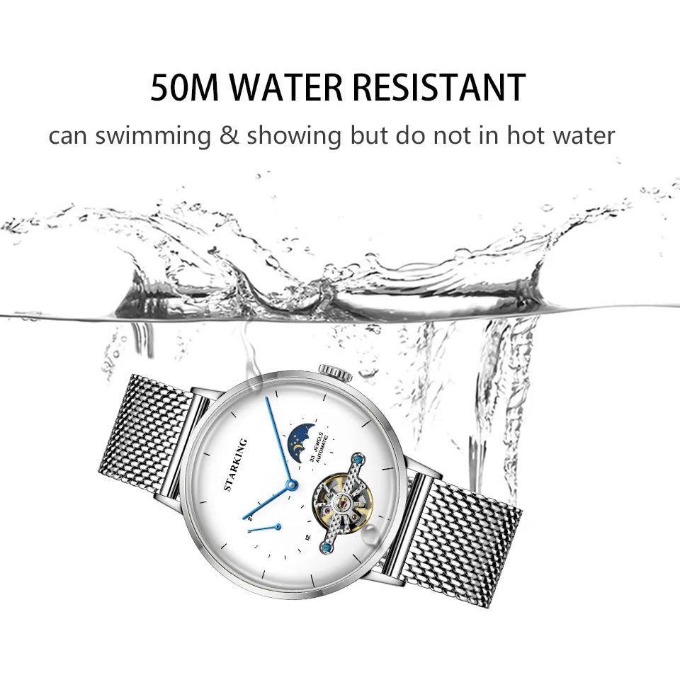 Classic Men's Watches Tourbillon Multi-function Full Automatic Men Watch High end Male Steel Strap Waterproof Wrist watches