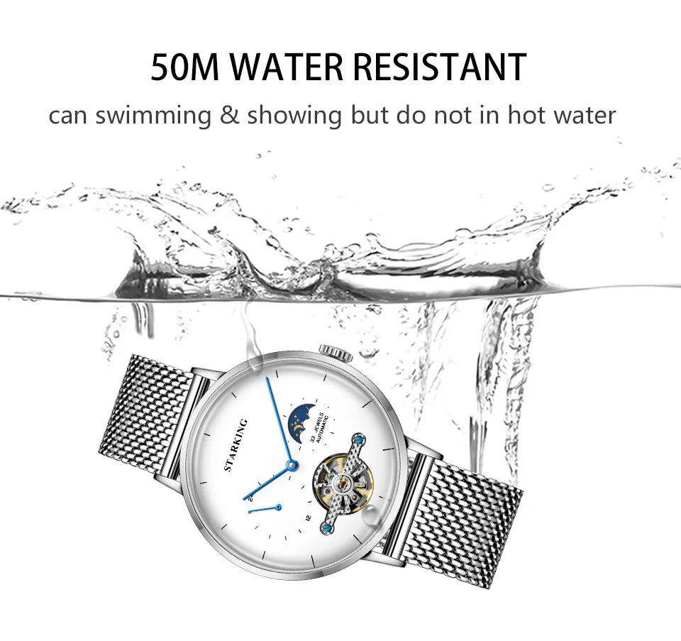 Classic Men's Watches Tourbillon Multi-function Full Automatic Men Watch High end Male Steel Strap Waterproof Wrist watches