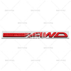 Symmetrical AWD Car Emblem Adhesive Metal Zinc Alloy Fender Badge for Subaru Legacy Forester XV Outback BRZ