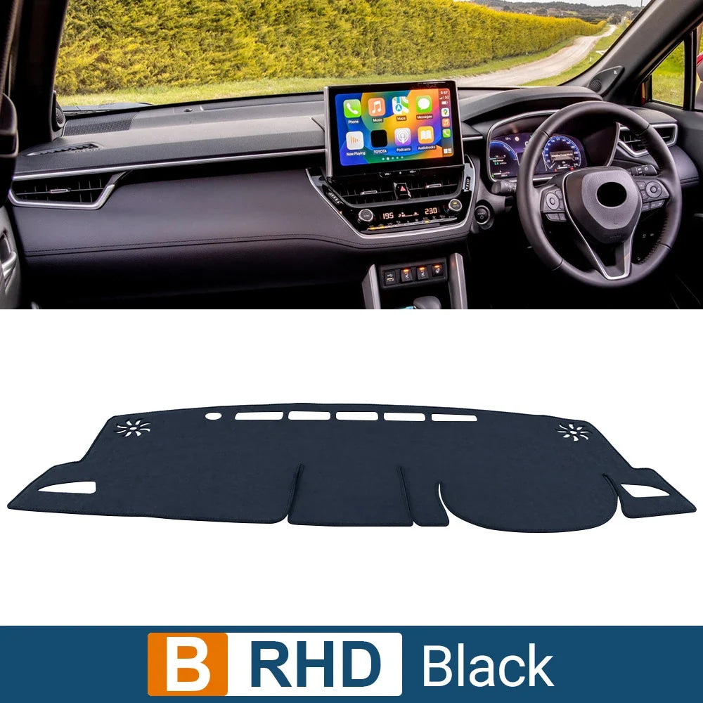 For Toyota Corolla Cross XG10 2021 2022 2023 2024 2025 Hybrid Car Dashboard Mat Sun Shade Non-Slip Pad Cover Carpet Accessories