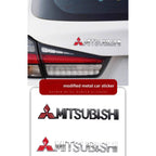 For Mitsubishi Outlander Eclipse Pajero Lancer EVO ASX Triton Attrage Ralliart Delica Car Metal Logo Badge Emblem Sticker