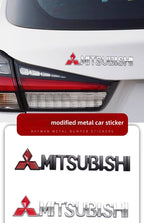 For Mitsubishi Outlander Eclipse Pajero Lancer EVO ASX Triton Attrage Ralliart Delica Car Metal Logo Badge Emblem Sticker