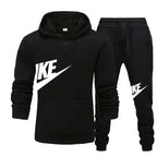 Men's casual sports suit, fashion new men's and women's sports hoodie + pants 2 sets, autumn and winter warm sportswear suit