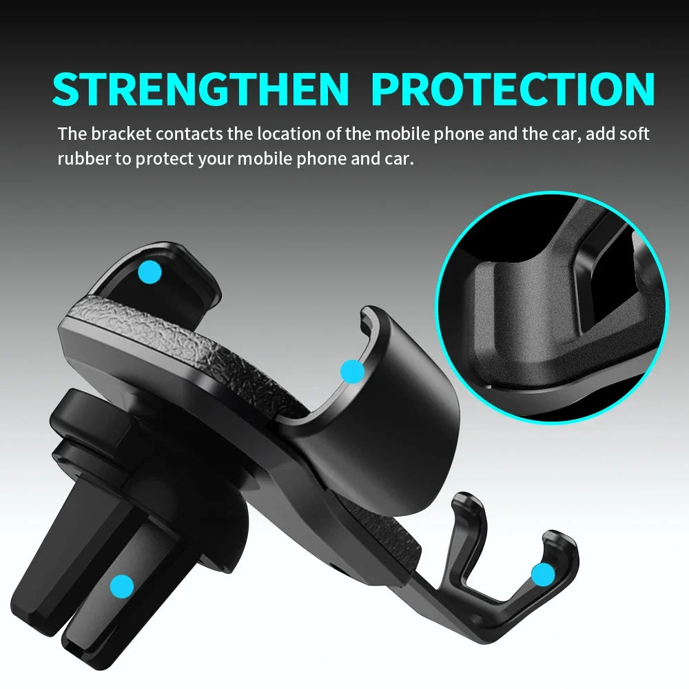 Car Mobile Phone Holder Air Outlet Gravity Sensor Auto Accessories For Alfa Romeo Giulia Stelvio Giulietta 156 159 147 Mito Brer