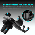 Car Mobile Phone Holder Air Outlet Gravity Sensor Auto Accessories For Alfa Romeo Giulia Stelvio Giulietta 156 159 147 Mito Brer