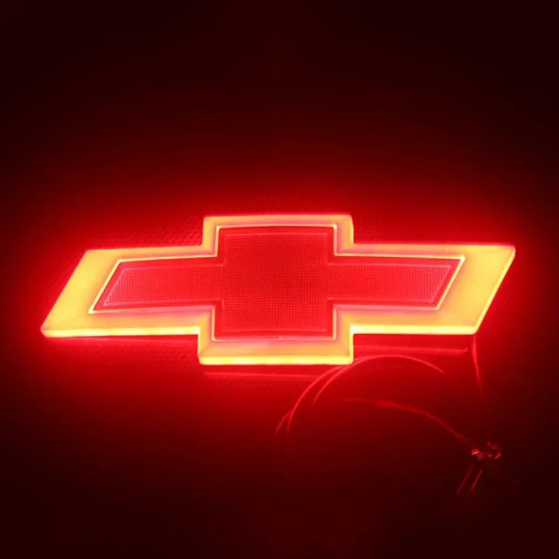 LED Light Car Tail Trunk Emblem 17 X 5.5cm for Chevrolet Malibu Cruze Orlando Sail Captiva Equinox Trax Lacetti Cavalier Sticker