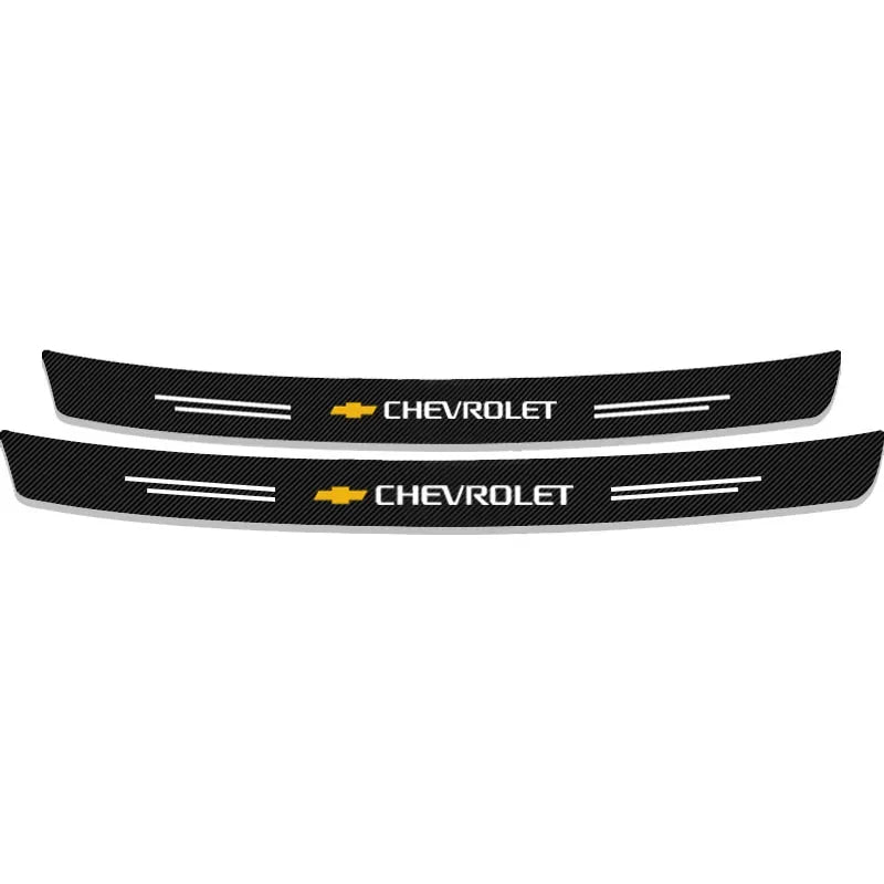 Carbon Fiber Car Rear Bumper Trunk Guard Protected Sticker for Chevrolet Malibu Captiva Cavalier Onix Aveo Silverado Chevy Tahoe