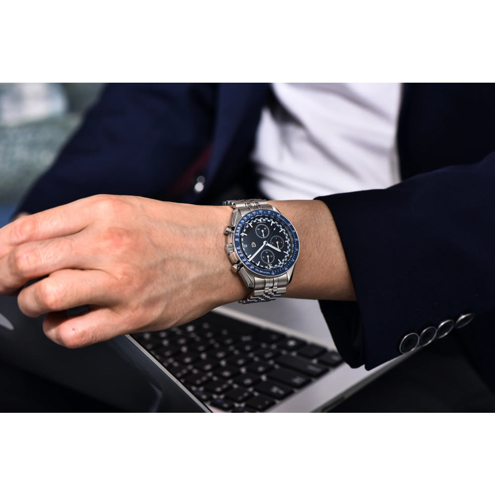 PAGANI DESIGN 2026 New Men's Watches Sport Quartz Watch For Men Racing Chronograph Waterproof AR Sapphire crystal Wristwatch Men