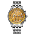 BERNY Chronograph Watches for Men Aviation Multifunction Quartz Men's Watch Date Sapphire Super Luminous Luxury Wristwatch