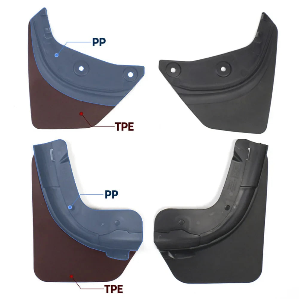 Protect Paint Mud Flap for Tesla Model 3 Y Accessories 2025 2026 Mud Flaps Tire Splash Guard All Weather Car Mudflap Accessories