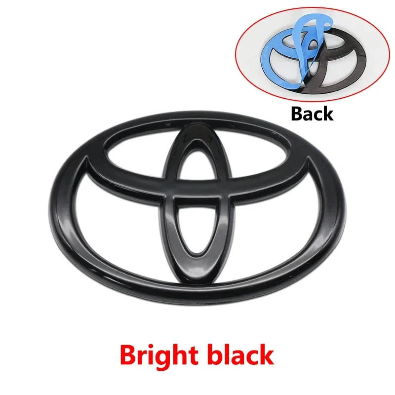 3D Car logo series Front Head Grill Hood Bonnet Emblem Rear Tail Bumper Trunk Badge For Toyota Corolla Camry RAV4 Hilux Yaris
