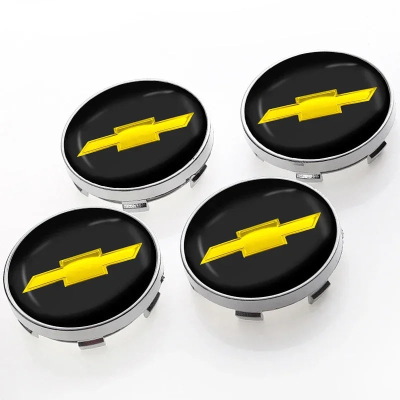4pcs 60mm Car Wheel Center Hub Center Cap Rim Hub Dustproof Cover For Chevrolet Captiva Colorado Cruze Spark Malibu Car Trax