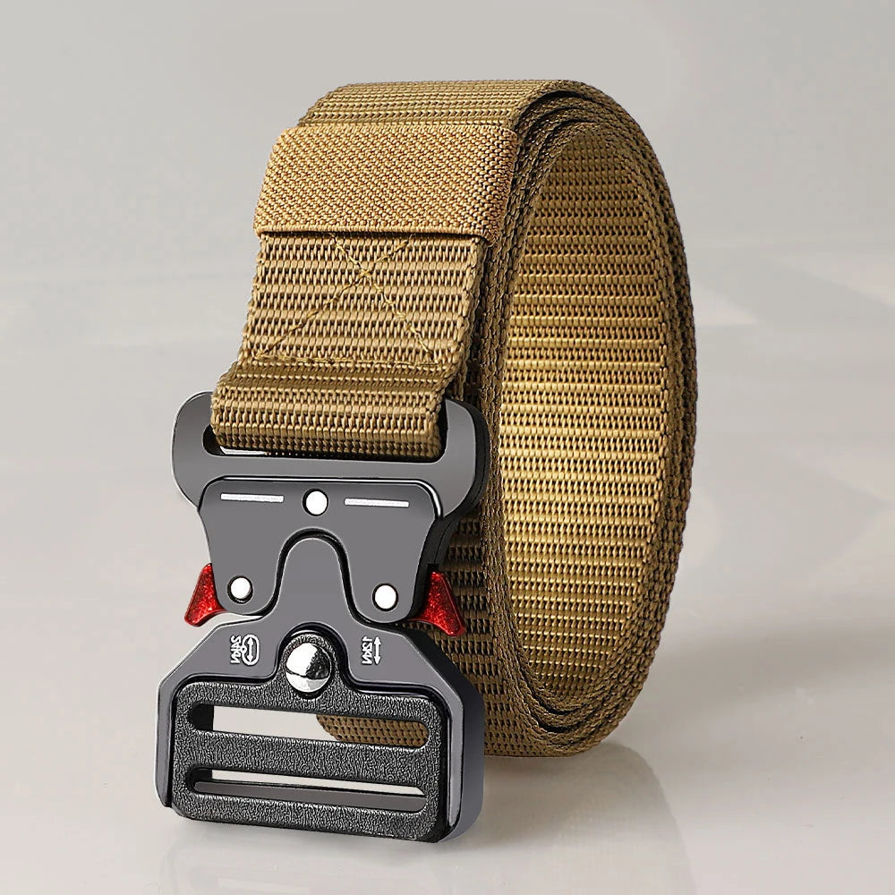 Cinturones tácticos versátiles para hombres: diseño duradero y ajustable, para entusiastas de los deportes al aire libre, par con pantalones vaqueros, para hombres y mujeres ﻿