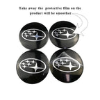 4pcs 56MM Car Wheel Center Emblem Hub Badge Sticker for Subaru STI XV WRC WRX BRZ LEVORG FORESTER IMPREZA LEGACY OUTBACK