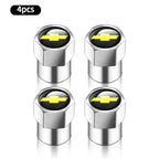 Chevrolet Car Tire Valve Stem Cap, Tire Valve Stem Cover,Universal Car Tire Valve Cap, Tyre Repair & Fitting Tool For Car, SUV