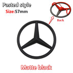 52mm 57mm Pins Sticker Car Steering Wheel Emblem Badge For Mercedes C E S Class CLA CLS W212 W205 W204 Styling Accessories Trim