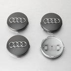 4PCS For Audi Sline TT A1 A2 A3 A4 A5 A6 A7 A8 8P B6 B7 B8 C5 C6 C7 Car Original Wheel Center Cap Hub Covers Badge Decal Sticker
