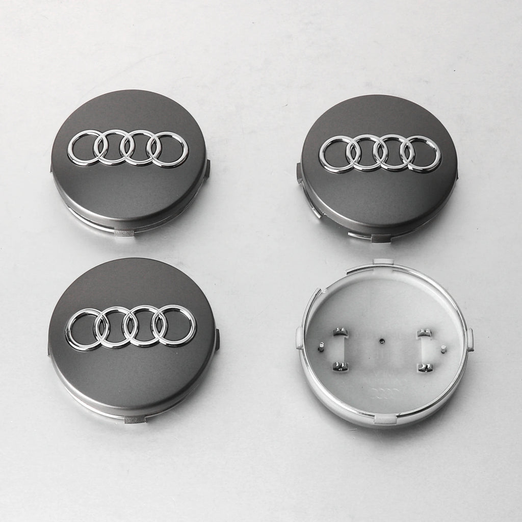 4PCS For Audi Sline TT A1 A2 A3 A4 A5 A6 A7 A8 8P B6 B7 B8 C5 C6 C7 Car Original Wheel Center Cap Hub Covers Badge Decal Sticker