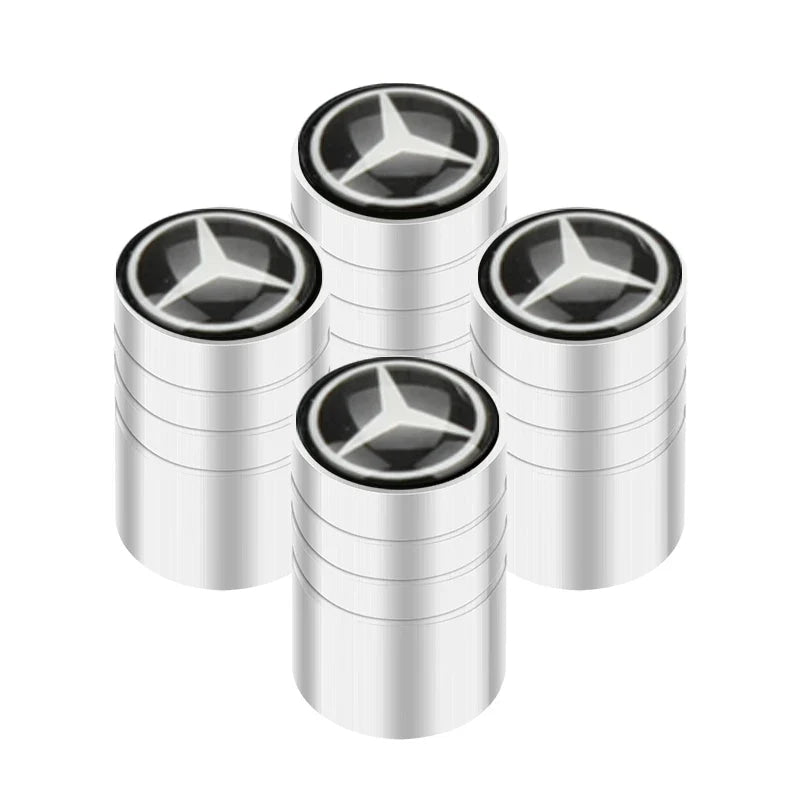 Car Tire Valve caps Emblem metal sticker For Mercedes Benz W203 W204 W168 GLC GLE CLA accessories Interior Mouldings YZQMM-BENC