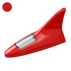 Universal LED Car Roof Top Mount Shark Fin Aerial Antenna Auto Radio AM FM Antenna Decoration Signal Amplifier for Car SUV