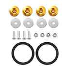 Multiple colors Universal Front Rear Bumper Trunk Quick Release Fastener Kit with Release Tabs and O-Ring For Racing Drifting