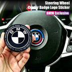 Auto Steering Wheel Center Aluminum Alloy Badge Logo Sticker Accessories For BMW G80 G06 G07 G42 G14 G15 G16 F82 F20 F21 F83 M2