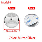 1Pc 52mm 57mm Car Steering Wheel Center Emblem Stickers For Mercedes Benz AMG W203 W206 W205 W211 W212 W210 W201 Badge Accessory