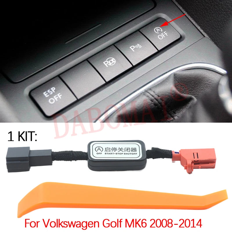 For VW Volkswagen Multivan T5 T6 Golf 6 Caddy Automatic Start Stop Engine System Off Eliminator Control Sensor Plug Cable