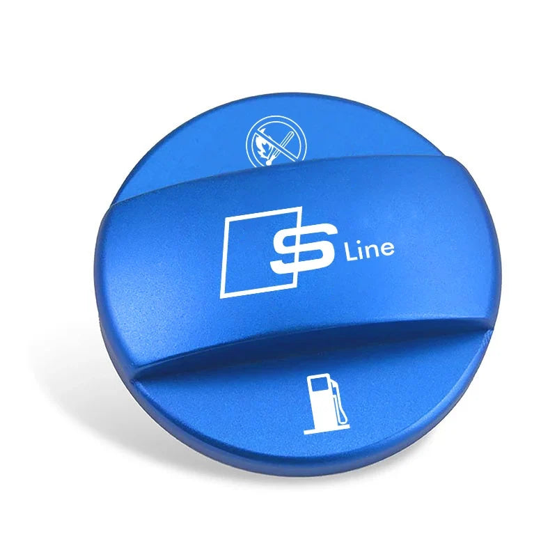 Car Sticker For Audi SLINE S3 TT Series Special Aluminum Alloy Fuel Tank Cap Refuel Box Trim Cover Auto Exterior Modification