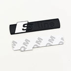 3D Metal Logo Sline Emblem Car Fender Side Sticker Front Grill Badge For Audi A3 A4 A5 A6 A7 S3 S4 S5 S6 TT S Line Accessories