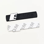 3D Metal Logo Sline Emblem Car Fender Side Sticker Front Grill Badge For Audi A3 A4 A5 A6 A7 S3 S4 S5 S6 TT S Line Accessories