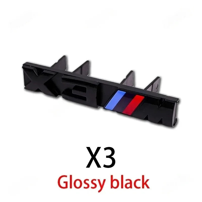 ABS Car Styling Front Grille Badge M Logo Decoration Accessories For BMW M Emblem X1 X2 X3 X4 X5 X6 X7 E38 E39 E30
