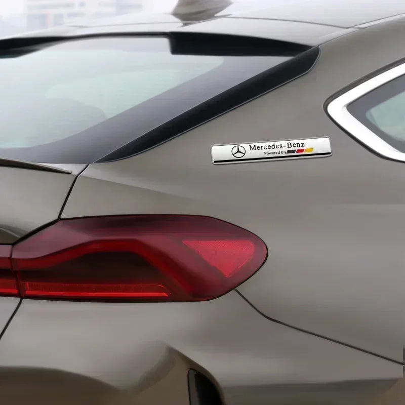 3D Metal Car Body Emblem Badge Exterior Decorative Creative Stickers For Mercedes Benz AMG GLE GLS CLS GLC CLA GLA GLK ML C197