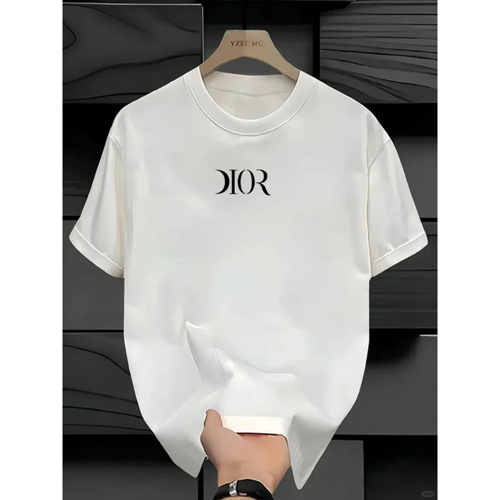 The latest 100% classic printed loose-fitting short-sleeved shirt is a high-quality top suitable for both men and women.