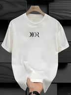 The latest 100% classic printed loose-fitting short-sleeved shirt is a high-quality top suitable for both men and women.