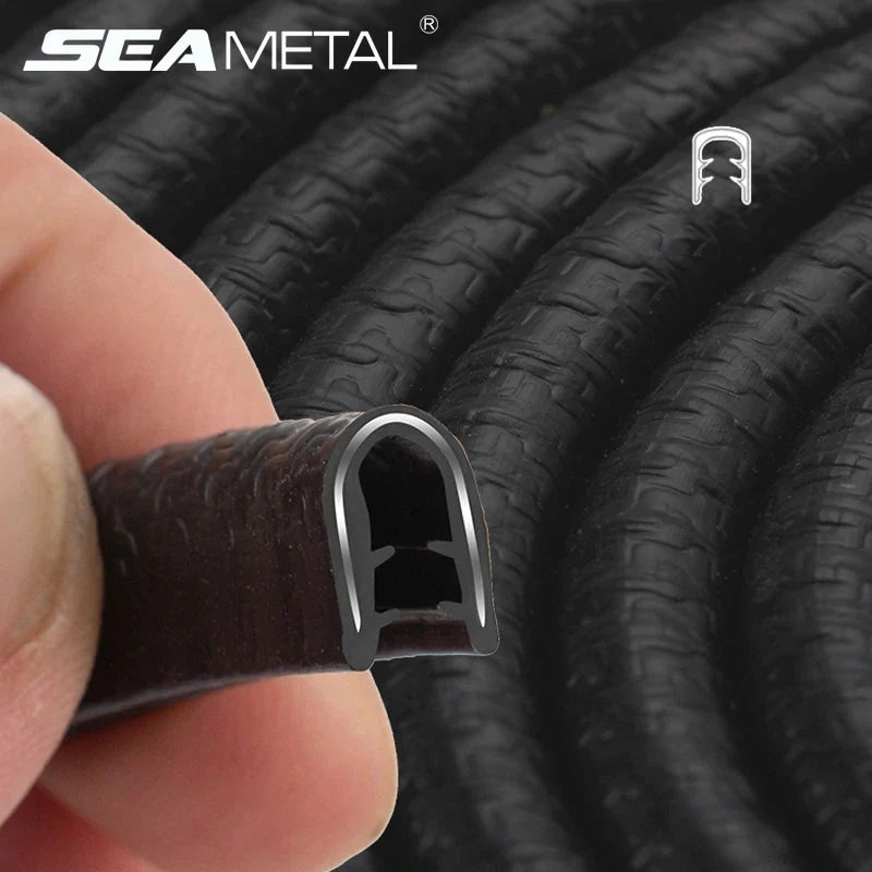 Protector de borde de puerta de coche, tiras protectoras universales para puerta de coche, tira selladora de sellado de capó de maletero para puertas de automóviles