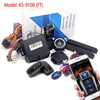 Kirbin Universal Car alarm with auto start Smart key Engine ignition autostart kit Automotive start stop For Toyota/Golf/Passat
