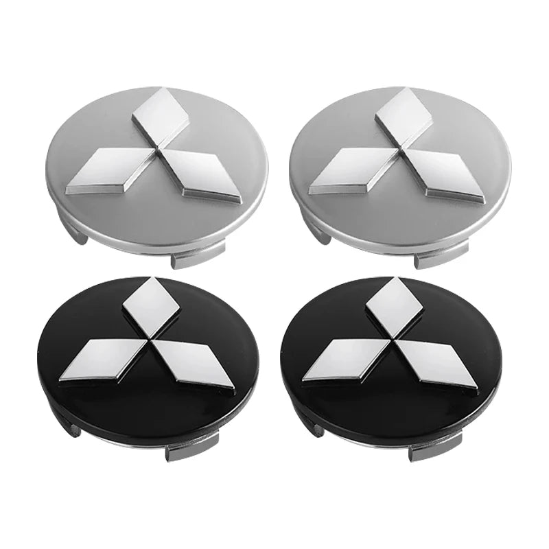 4Pcs Wheel Center Hub Caps Replacement Wheel Hub Emblem for Mitsubishi Outlander Lancer 10 9 ASX RALLIART Eclipse L200 Pajero