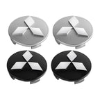 4Pcs Wheel Center Hub Caps Replacement Wheel Hub Emblem for Mitsubishi Outlander Lancer 10 9 ASX RALLIART Eclipse L200 Pajero