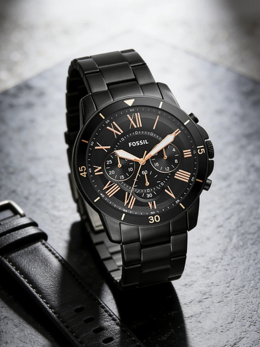 Fossil FS5374 Luxury Men's Watch Sport Quartz Chronograph Waterproof Luminous Stainless Steel Wristwatch Relogio Masculino