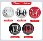 4pcs 56mm 60mm 65mm Car Wheel Center Covers Badge Sticker Stickers For Honda Civic XR-V HR-V Accord Odyssey CRV Insight Fit