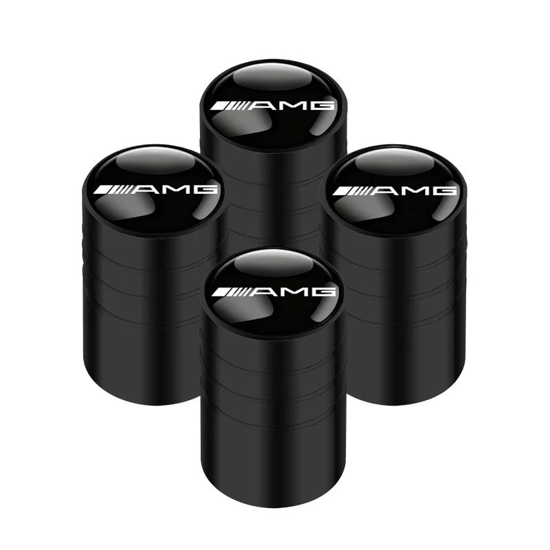 Car Tire Valve caps Emblem metal sticker For Mercedes Benz W203 W204 W168 GLC GLE CLA accessories Interior Mouldings YZQMM-BENC
